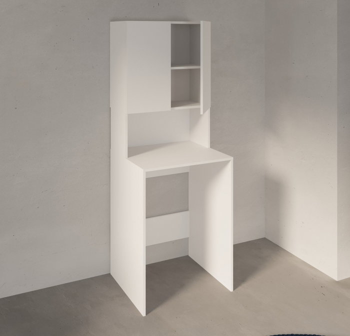 Hanah Home Armario para lavadora Adr-482-Bb-1 Blanco 65x182x60 cm